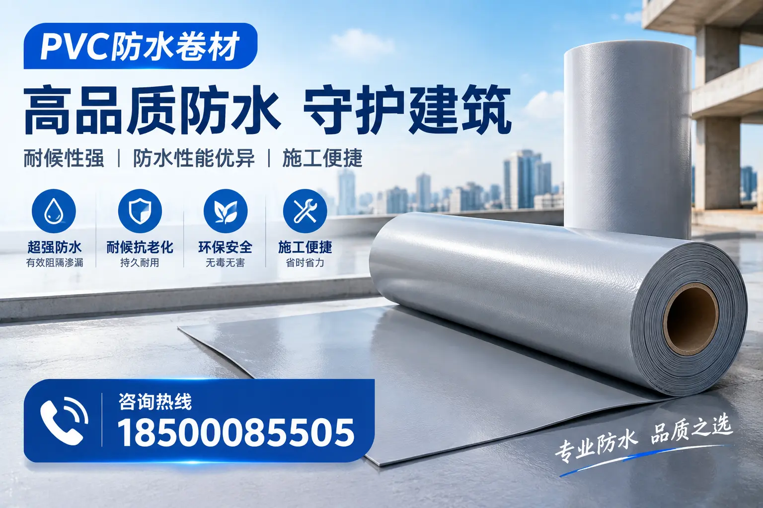 PVC防水卷材的防水效果评测，适合桂林的科学依据